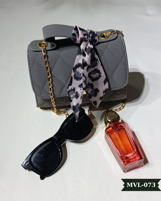 Vizon Fularlı Askılı El Çantası